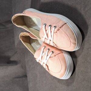 Vans Palisades SF "Tropical Peach" Light Pink Slip On Canvas Sneakers VG- US 6.5